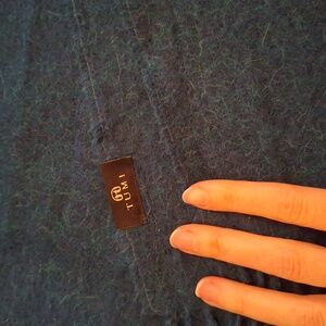 Tumi Teal 100% Baby Alpaca Scarf with Fringe Detail